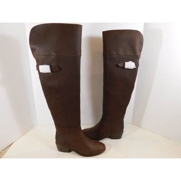 A2 Aerosoles Mysterious OTK Over the Knee Boots sz 5 M Brown - Picture 7 of 8